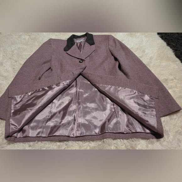 Pendleton Women's Tweed Herringbone Blazer - Purple - Size 4 EUC - Picture 7 of 11
